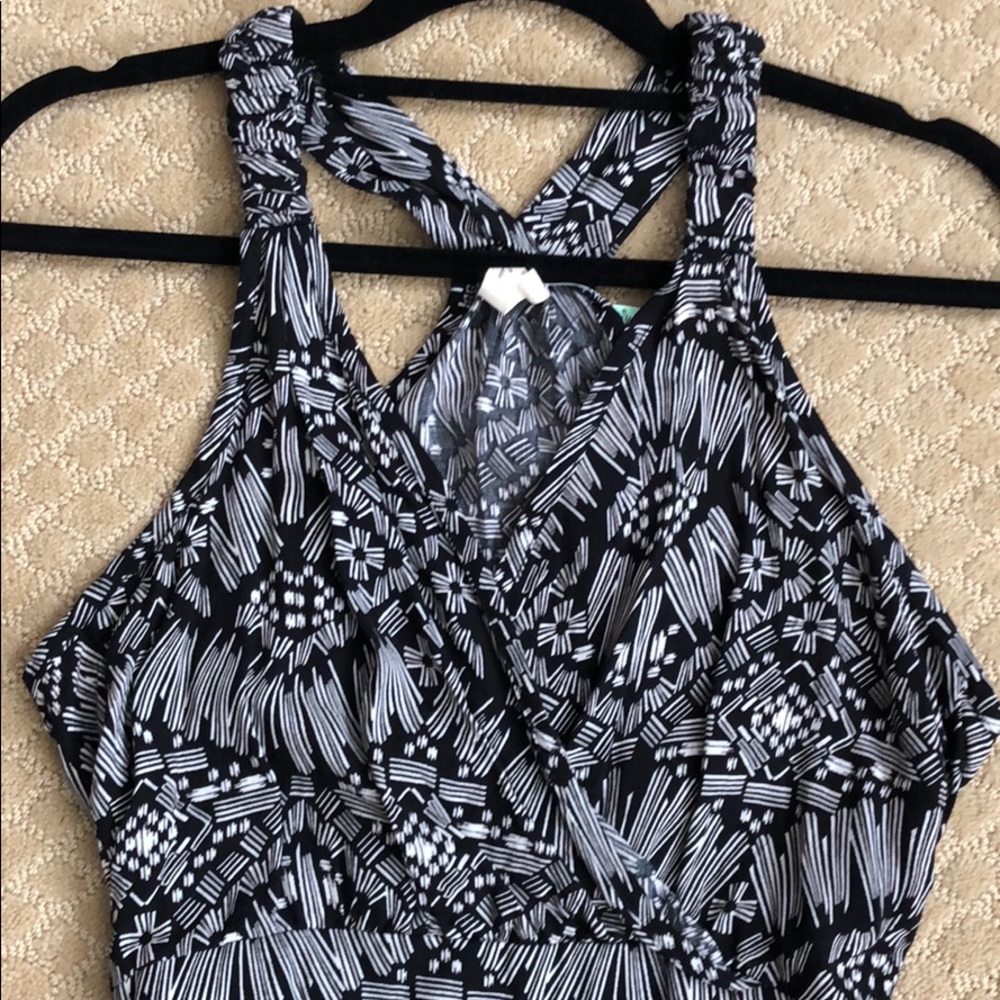 NWT Black/White Patterned Romper